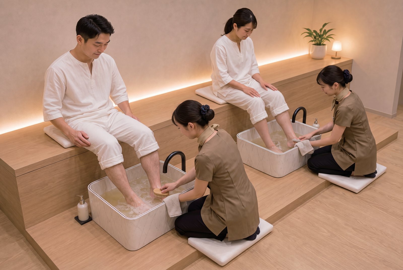 足湯・足洗いエリア